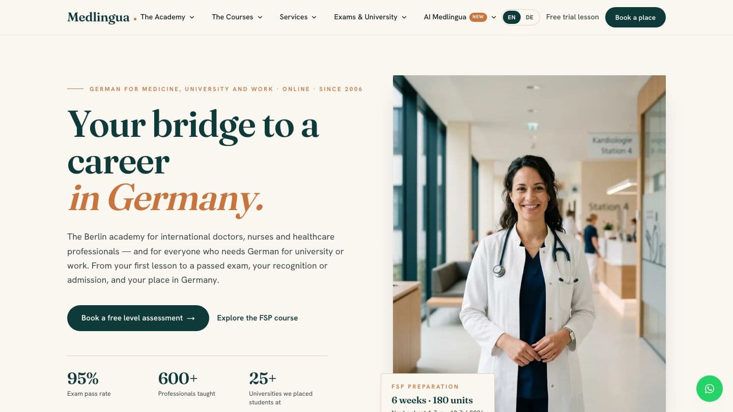 Screenshot of Medlingua