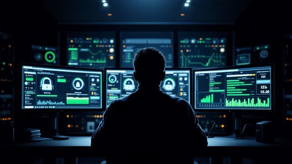 IT professional during restore test